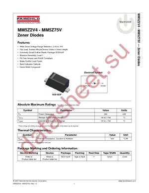 MM5Z12V datasheet  